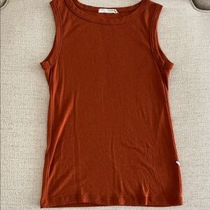 Simply Merino Burnt Orange Tank Top